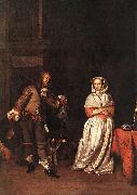 Gabriel Metsu The Hunter and a Woman oil